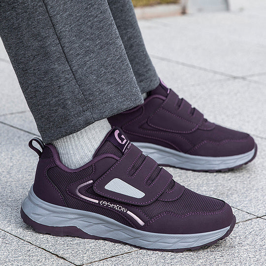 Damen Sportliche Sneaker mit verstellbarem Klettverschluss und dämpfender Sohle EB