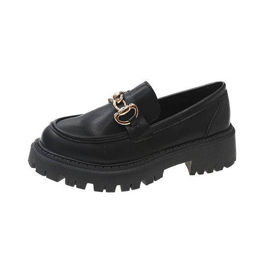 Damen komfortable Loafers mit schickem Metallaczent EB