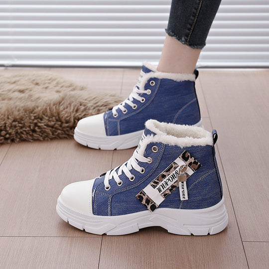 Damen Hohe Sneakers mit wärmendem Innenfutter und robuster Sohle EB
