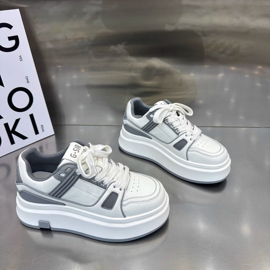 Damen Plattform-Sneaker mit modischem Design und bequemer Dämpfung EB