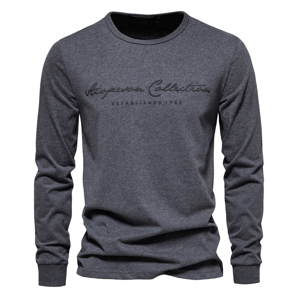 Herren Langarmshirt mit zeitgemäßer Schriftzug EB