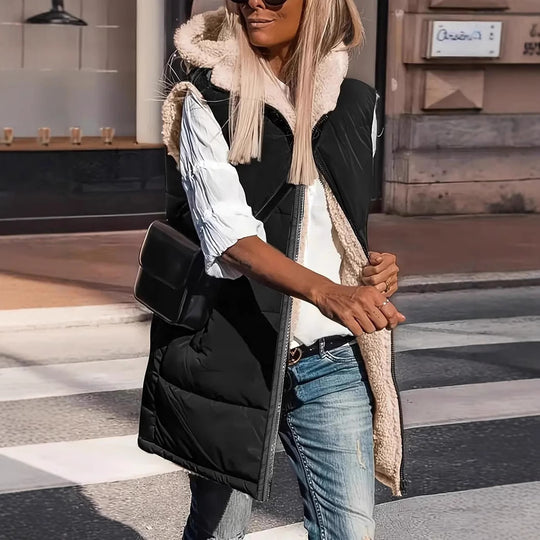 Damen Wendejacke mit sherpa Innenfutter EB