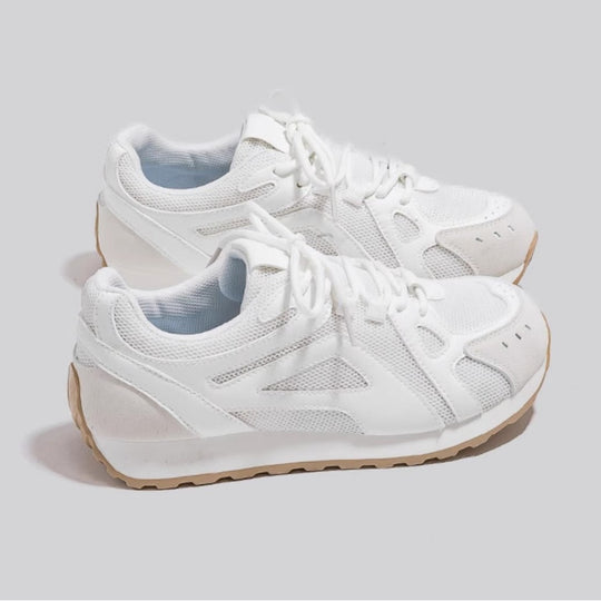 Damen Leichte Laufschuhe mit atmungsaktivem Mesh-Obermaterial und dämpfender Sohle EB