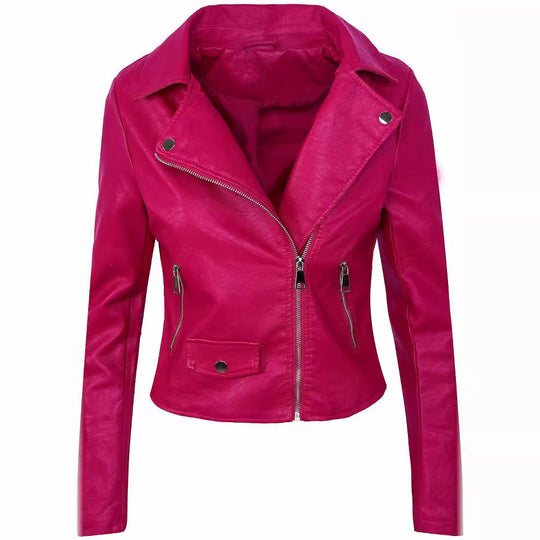 Damen stylische Bikerjacke aus hochwertigem EB