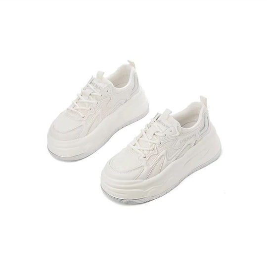 Damen komfortable Chunky-Sneaker mit atmungsaktiver Netz-Oberfläche EB