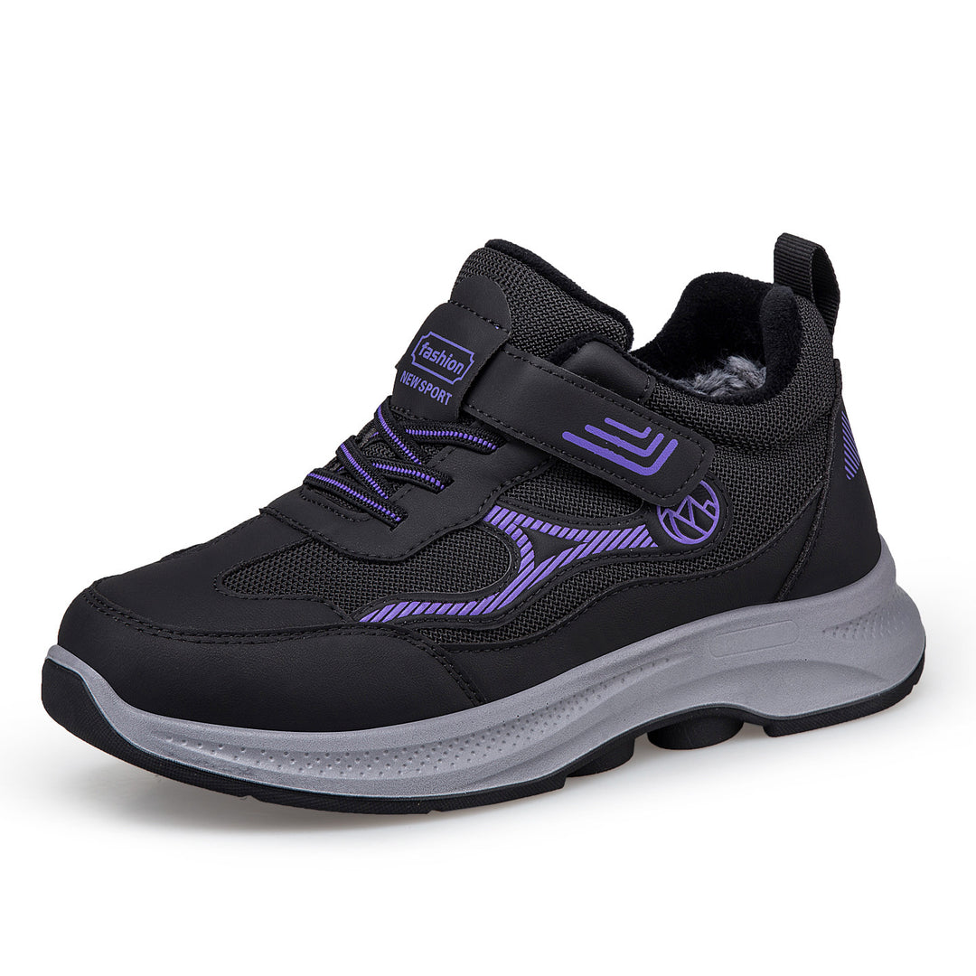 Damen Sportliche Schnür-Sneaker mit integrierter Wärmeisolierung und rutschfester Sohle EB