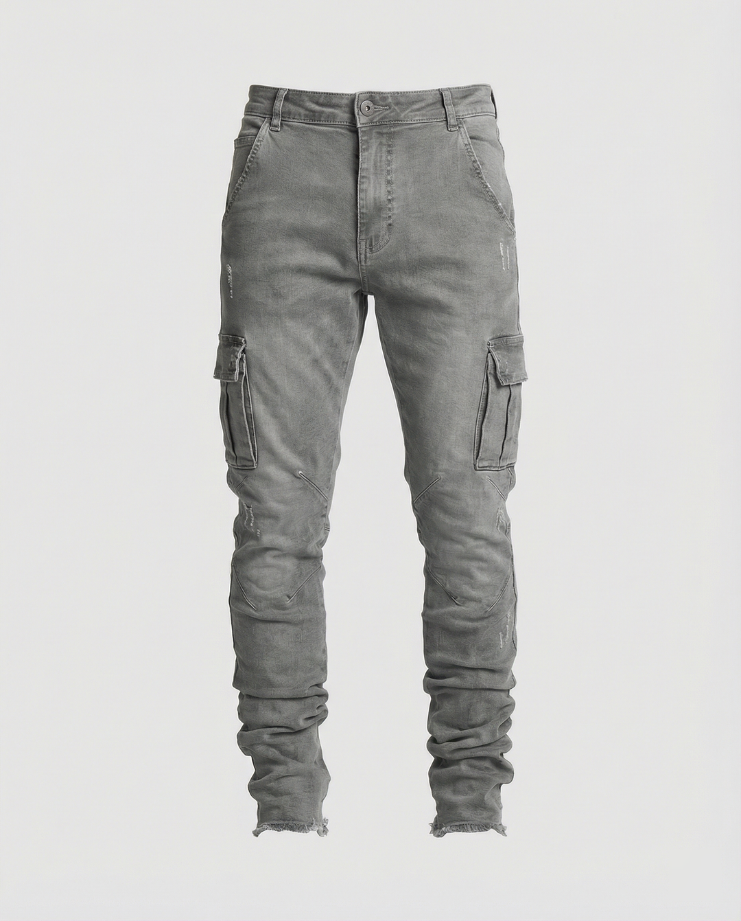 Herren Cargo-Jeans im lässigen Slim-Fit-Design mit funktionalen Taschen EB