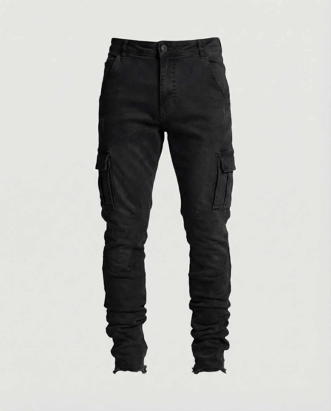 Herren Cargo-Jeans im lässigen Slim-Fit-Design mit funktionalen Taschen EB