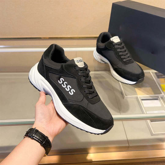 Damen modische Sneaker mit komfortablem Obermaterial und stabiler Profilsohle EB