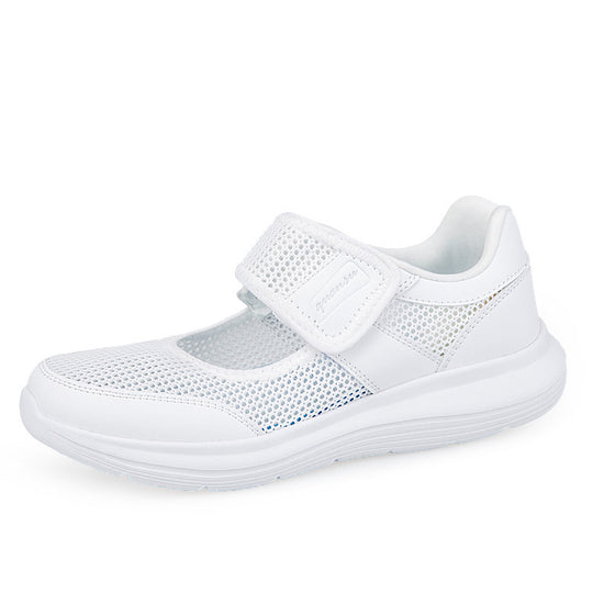 Damen Sportliche Klettverschluss Sneakers mit atmungsaktivem Obermaterial EB