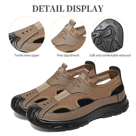 Damen Sportliche Outdoor-Sandalen mit atmungsaktivem Mesh-Obermaterial und rutschfester Sohle EB