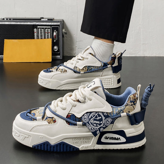 Damen sportliche Chunky-Sneaker mit einzigartigem Design und atmungsaktiver Sohle EB