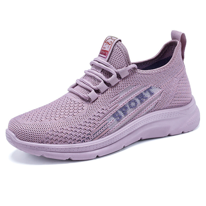 Damen Sportliche Sneaker mit elastischem Obermaterial und dämpfender Sohle EB