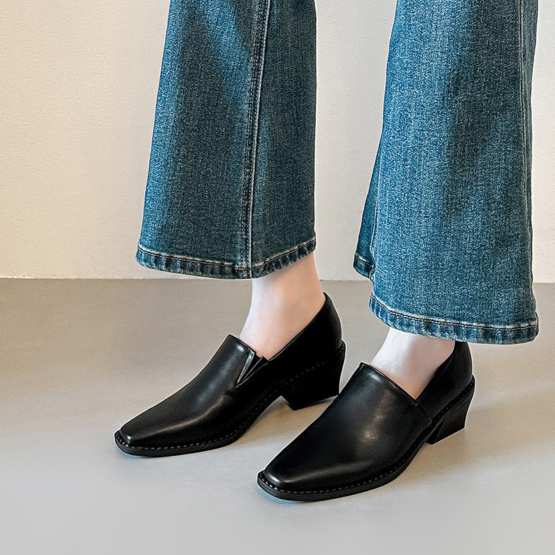 Damen Elegante Halbschuhe mit modischem Absatz EB