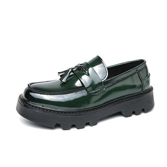 Damen elegante Loafers mit strukturiertem Obermaterial und robustem Profil EB