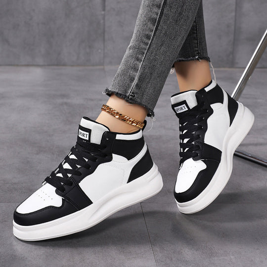 Damen Sportliche High-Top Sneaker mit atmungsaktivem Obermaterial EB