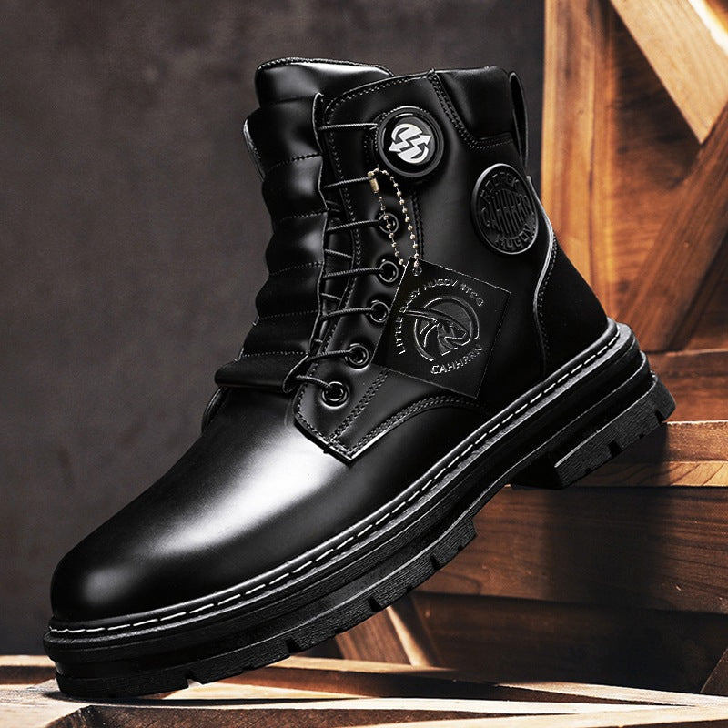 Herren robuste Schnürboots mit rutschfester Sohle und wasserabweisendem Obermaterial EB