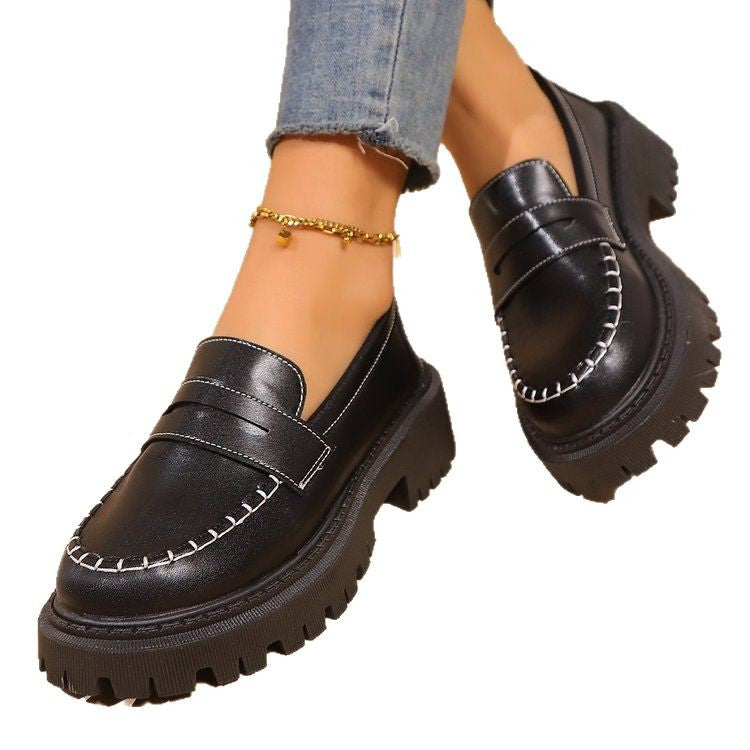 Damen elegante Mokassins mit robustem Profil EB