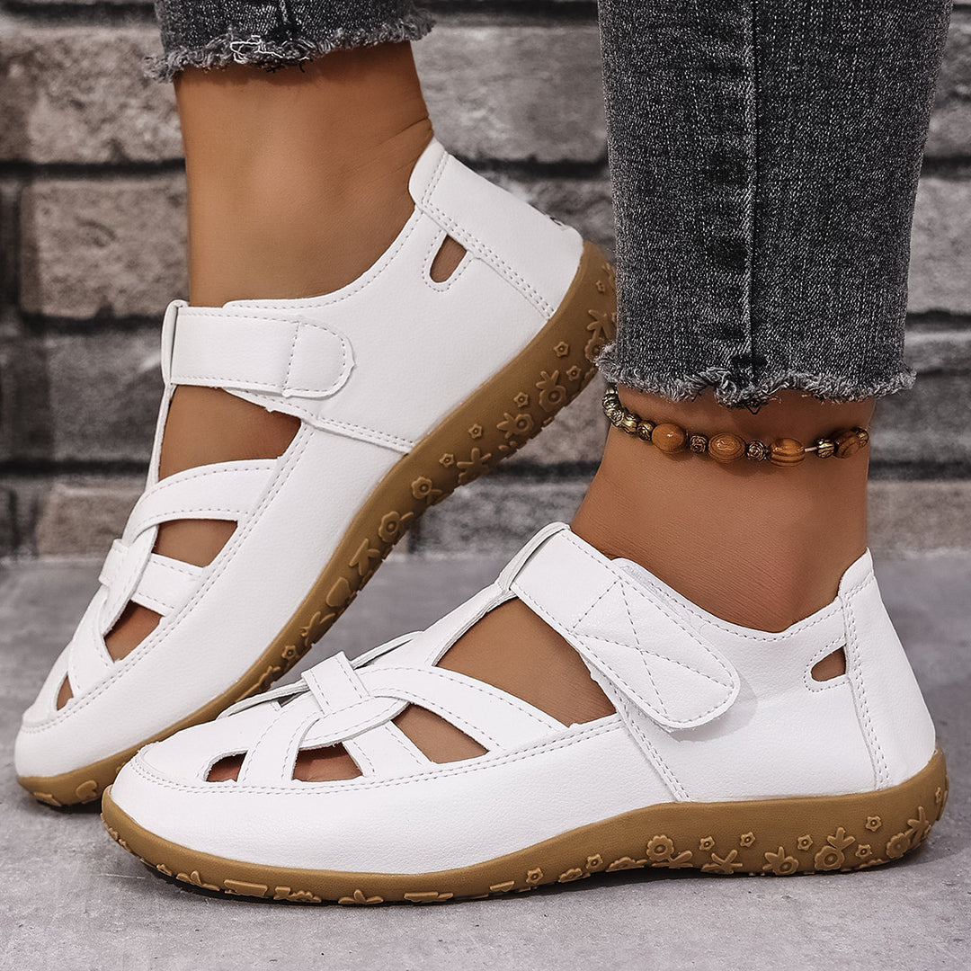 Damen Bequeme Clogs mit verstellbarem Riemendesign und rutschfester Sohle EB
