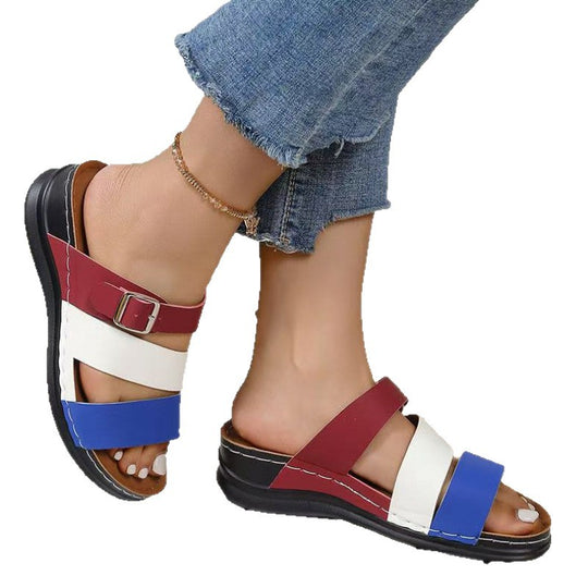 Damen Riemchen-Sandalen mit ergonomischer Fußbettgestaltung und modischen Akzenten EB