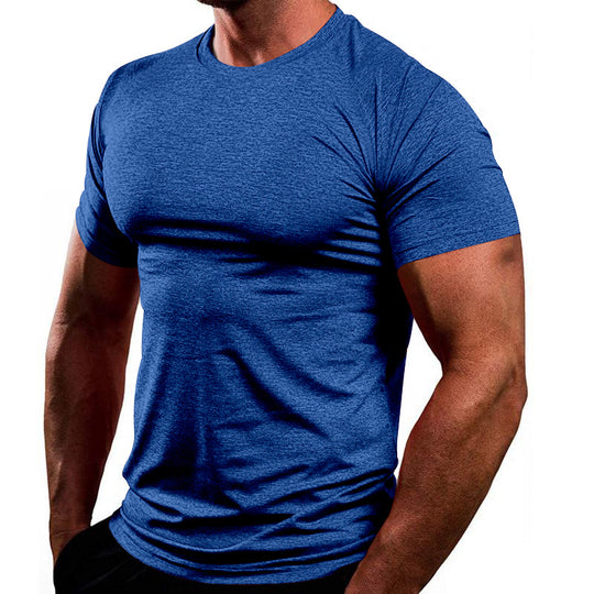 Herren Sportliches Basic T-Shirt aus atmungsaktiver Baumwolle EB