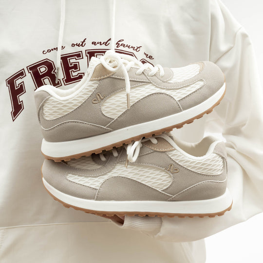 Damen Komfortable Freizeit-Sneaker mit atmungsaktiver Mesh-Oberfläche und rutschfester Sohle EB