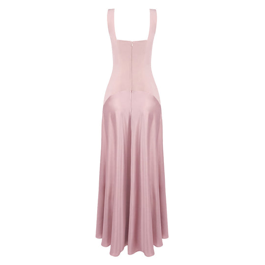 Damen elegantes Kleid mit figurformendem Schnitt und elegantem Reißverschluss EB