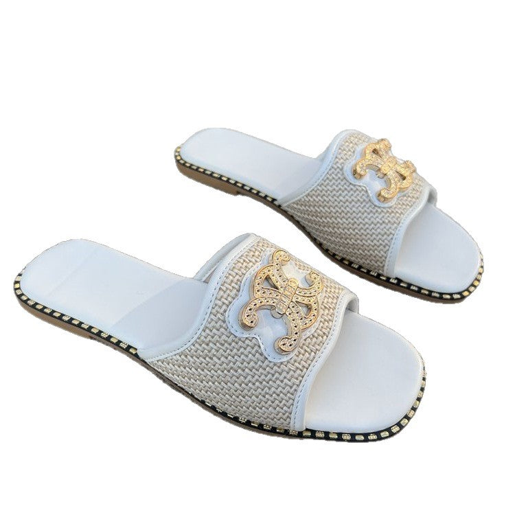 Damen Riemchen-Sandalen mit funkelnder Applikation EB