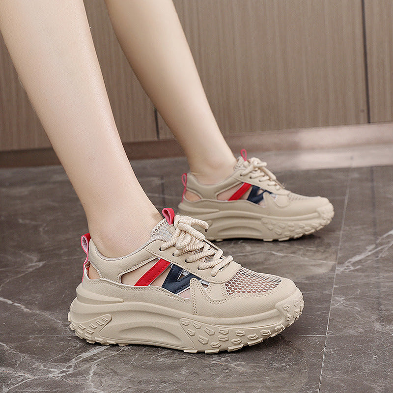 Damen Sportliche Sneakers mit luftdurchlässigem Obermaterial und rutschfester Sohle EB