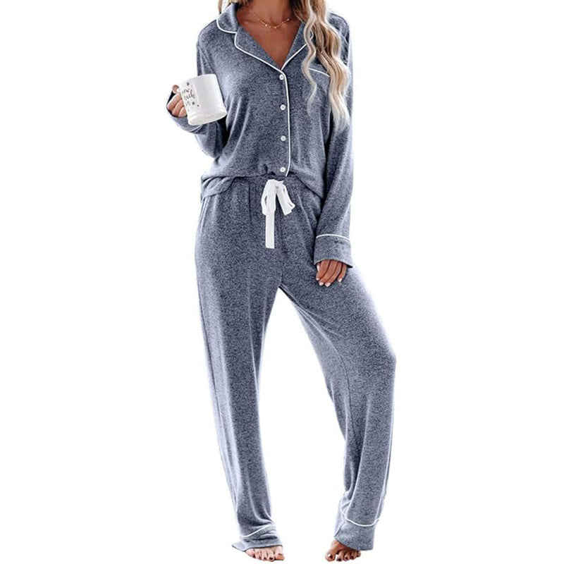 Damen Schlafanzug-Set aus weichem, atmungsaktivem Material EB