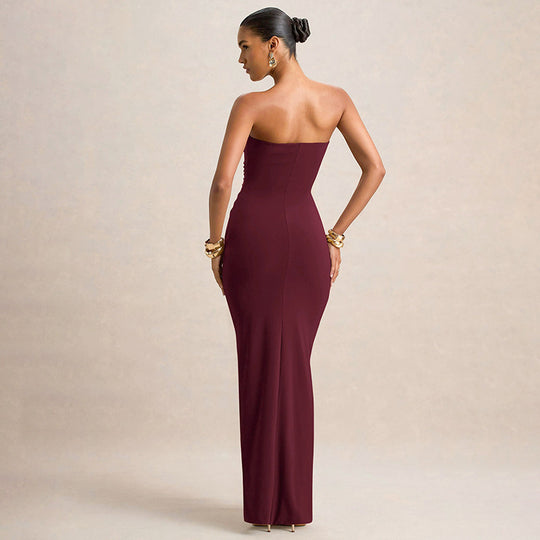 Elegantes Abendkleid mit gerafftem Design