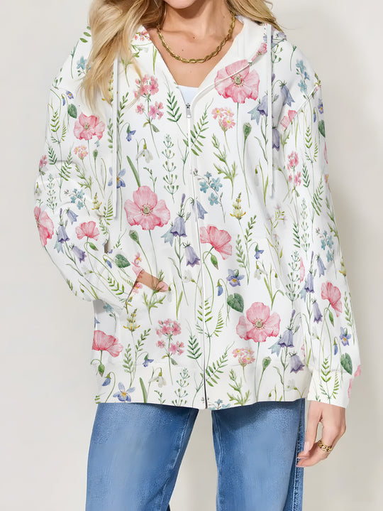 Damen modische Übergangsjacke mit Kapuze EB