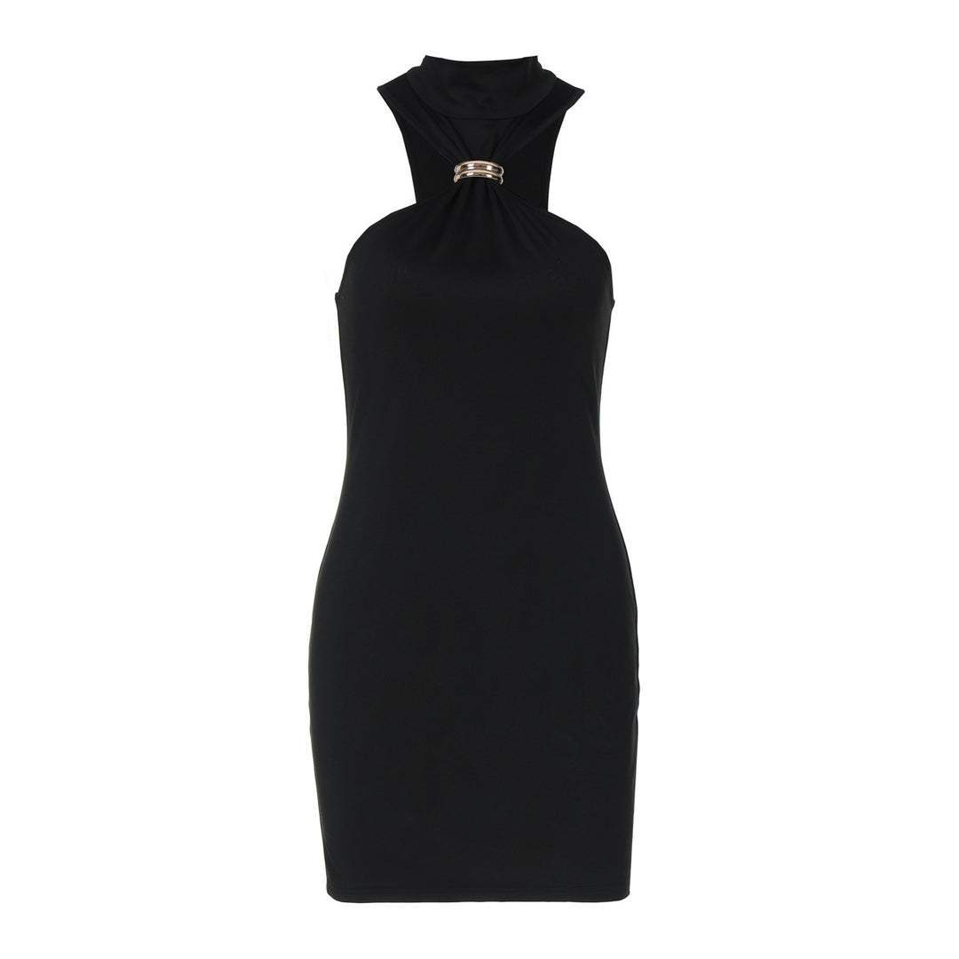 Damen Figurbetontes Minikleid mit elegantem Halterneck EB