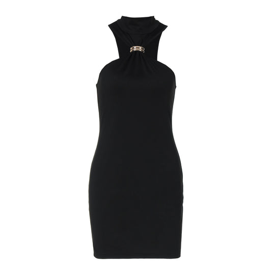 Damen Figurbetontes Minikleid mit elegantem Halterneck EB