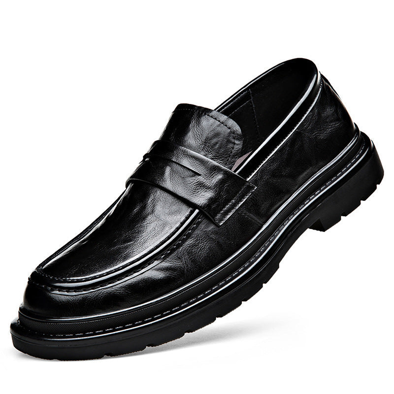 Herren Elegante Leder Mokassins mit rutschfester Sohle und komfortablem Innenfutter EB