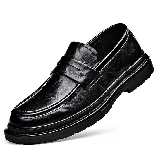 Herren Elegante Leder Mokassins mit rutschfester Sohle und komfortablem Innenfutter EB