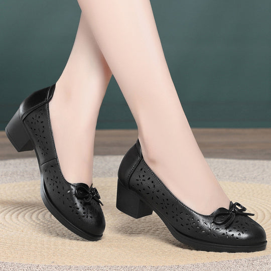 Damen Komfortable Cut-Out Ballerinas EB