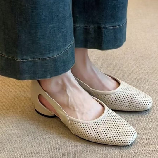 Damen elegante Ballerinas mit perforierter Oberseite und außergewöhnlichem Komfort EB