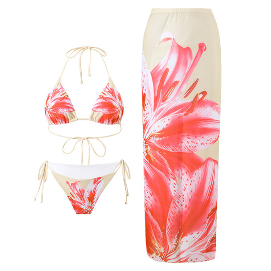 Damen Bikiniset mit elegantem Strandrock EB