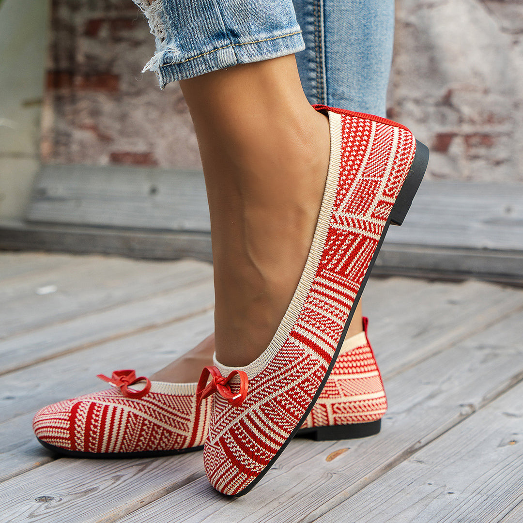 Damen Ballerina mit modernem Graphikdesign von EB