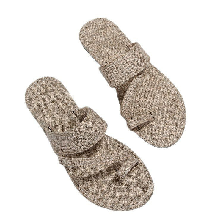 Damen lässige Slide-Pantoletten aus Denim EB