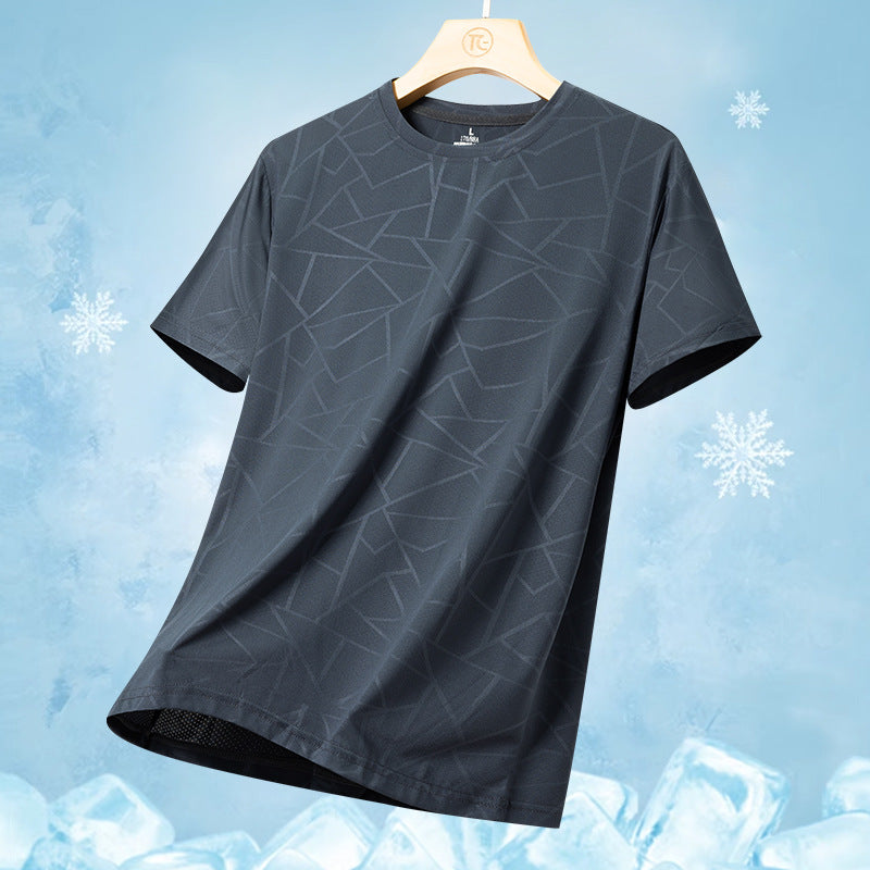 Herren nan atmungsaktives Funktionsshirt mit Jacquard-Struktur und schnelltrocknender Performance EB