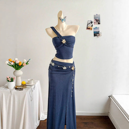 Damen elegantes Sommerkleid mit floralem Detail EB