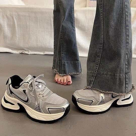 Damen Sportliche Laufschuhe mit atmungsaktiver Mesh-Oberfläche und dämpfender Sohle EB
