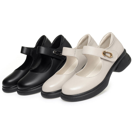 Damen Mary Jane Schuhe mit anatomischer Sohle und elegantem Riemen EB