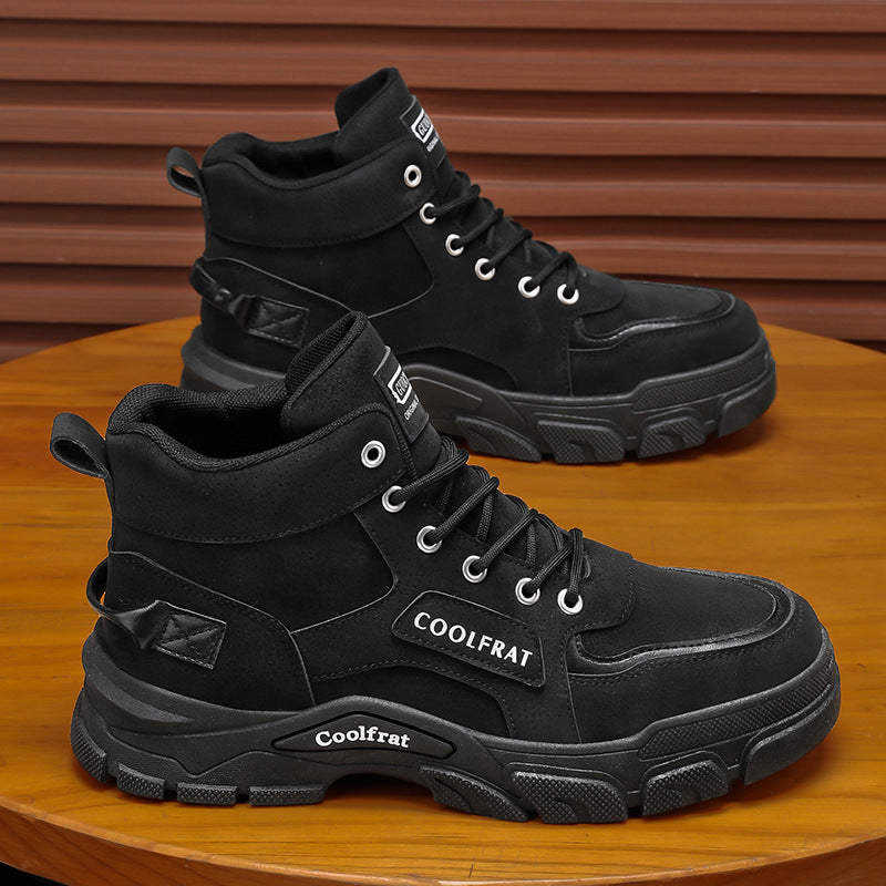 Damen Chunky High-Top Sneakers mit rutschfester Sohle und verstärkter Dämpfung EB