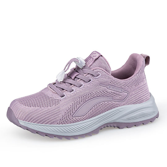 Damen Komfortable und atmungsaktive Laufschuhe mit elastischem Schnellschnürsystem EB