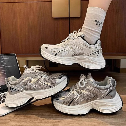 Damen Leichte Laufschuhe mit atmungsaktiver Mesh-Oberfläche und dämpfender Sohle EB