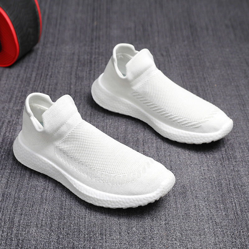 Damen bequeme und atmungsaktive Slip-On Sneakers mit flexiblem Sohlenprofil EB