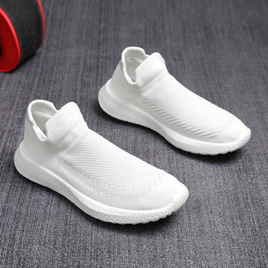 Damen bequeme und atmungsaktive Slip-On Sneakers mit flexiblem Sohlenprofil EB
